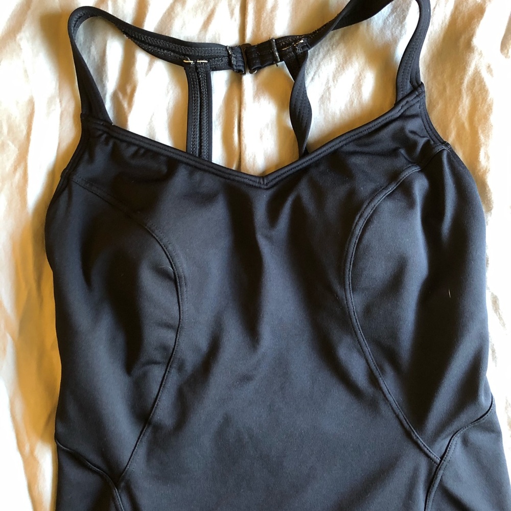 TYR black one piece swim suit